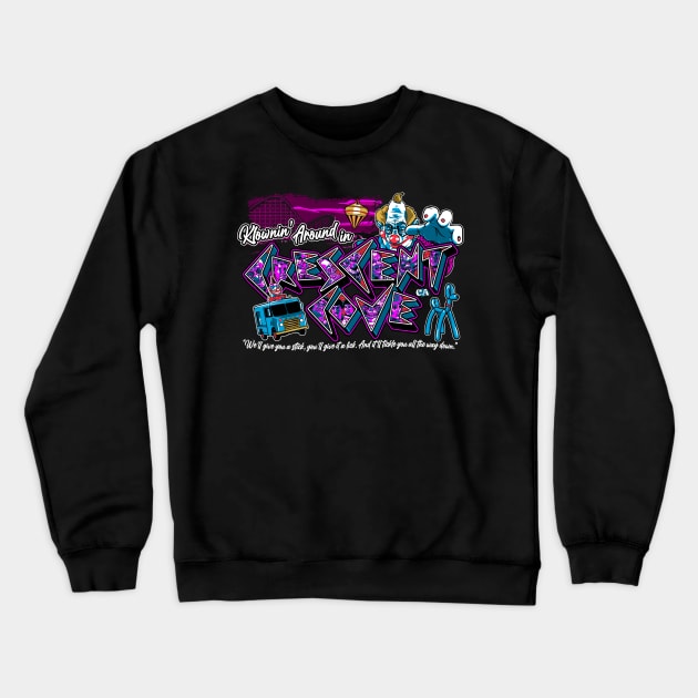 Klownin' Around in Crescent Cove Crewneck Sweatshirt by boltfromtheblue